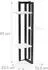 Relaxdays Blumenregal 4 Ebenen Metall Holzoptik, 93x42,5x22,5cm (10038815_49)