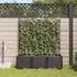 vidaXL Pflanzkübel 3er-Set schwarz 120x40x142cm Stahl (42002853)