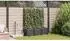 vidaXL Pflanzkübel 3er-Set schwarz 120x40x142cm Stahl (42002853)