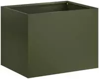 vidaXL Garten-Pflanzgef&auml;&szlig; Olivgr&uuml;n 40 x 30 x 30 cm Kaltgewalzter Stahl