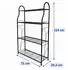 Relaxdays Pflanzenregal 4 Ablagen, Metall, schwarz (71x114x24,5cm)
