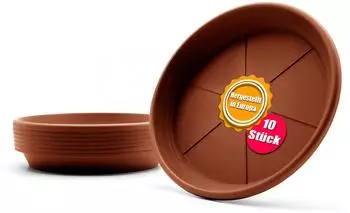 BigDean Blumentopf-Untersetzer &Oslash;29,5cm terracotta, 10er-Set (1770461)