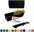 Buri Blumenkasten 6er-Set schwarz Einsatz für Europaletten (370771)