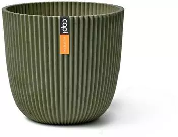 Capi Blumentopf Kugel "Groove" gr&uuml;n, 16,5x15cm (IGGG533)