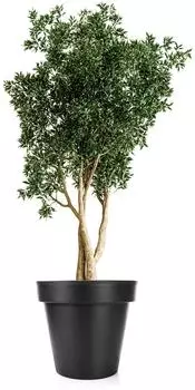BigDean Blumentopf Classic XXL &Oslash;60cm, anthrazit, Kunststoff (800838)