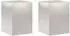 vidaXL Pflanzenständer 2er-Set Stahl silber 30x30x40cm