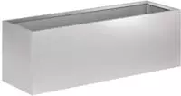 vidaXL Garten-Pflanzgef&auml;&szlig; Silber 60 x 20 x 20 cm Verzinkter Stahl