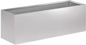 vidaXL Garten-Pflanzgef&auml;&szlig; verzinkter Stahl 60x20x20cm, silber