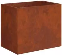 vidaXL Garten-Pflanzgef&auml;&szlig; Rostoptik 60 x 40 x 50 cm Wetterfeststahl