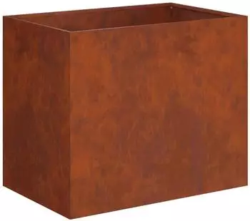 vidaXL Garten-Pflanzgef&auml;&szlig; Wetterfeststahl Rostoptik 60x40x50cm (8005706)