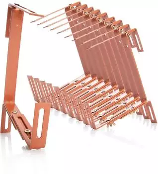BigDean Blumenkastenhalterung 10er-Set, Metall, terrakotta (804010)