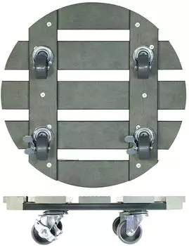 Wagner Pflanzenroller WPC FSC® Ø29cm, grün, 100kg Tragkraft (20052801)