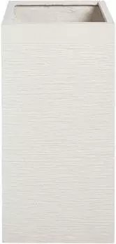 Beliani DION Blumentopf quadratisch hellbeige 40x40x77cm (DION)