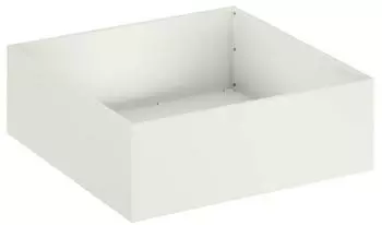 vidaXL Garten-Pflanzgefäß weiß 60x60x20cm kaltgewalzter Stahl