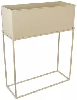 LOFT42 Flora Pflanzk&uuml;bel rechteckig, Metall, schwarz, 55x70x20cm