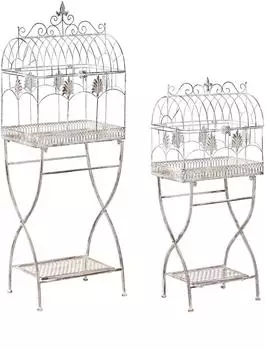 Beliani Sicily Metallregal 2er-Set, grau (Sicily)