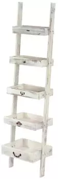 MCW Standregal T69 Pflanzregal, Holz, wei&szlig;, 43x169x32cm (800000678495)