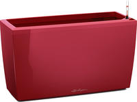 Lechuza 18829, LECHUZA Pflanzgef&auml;&szlig;e CARARO Scarlet rot hochgl&auml;nzend All-in-One