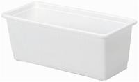 Geli 803 100 10, Geli Blumenkasten Standard Kunststoff 100x17x14 cm weiss (100...