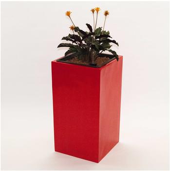 Eleganteinrichten Pflanzsäule rot (30x30x68cm)
