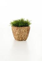 VIVANNO Pflanzk&uuml;bel Blumenk&uuml;bel aus Wasserhyazinthe Natur WILD Design - 30 x 25 x