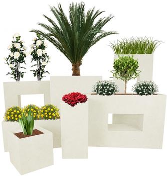 Pflanzwerk Cube sand 38x44x44cm