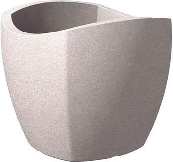 Scheurich Wave Globe Cubo 40cm taupe/granit