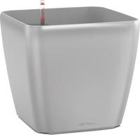 Lechuza 16168, LECHUZA Pflanzgef&auml;&szlig;e QUADRO LS 35 Silber metallic All-in-One