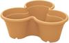 Elho Green Basics vertikaler Garten Pflanzschale Ø46 H 14cm terracotta