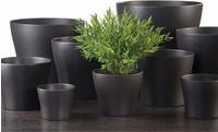 Scheurich Blumentopf aus Keramik, Farbe: Anthrazit, 19 cm Durchmesser, 16 cm...