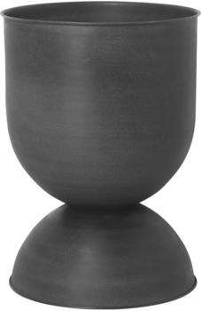 Ferm Living Hourglass Flowerpot Medium Ø41cm x 59cm schwarz dunkelgrau