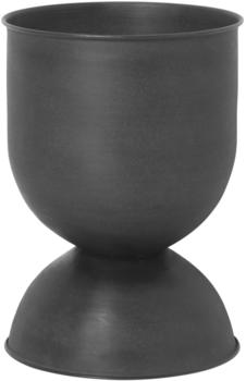 Ferm Living Hourglass Flowerpot Small Ø31cm x 42,5cm schwarz dunkelgrau