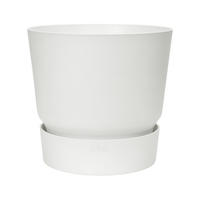Elho 0462732915000, elho greenville Topf rund 30 cm - weiss