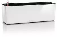Lechuza 13670, LECHUZA Pflanzgef&auml;&szlig;e CUBE Glossy Triple Wei&szlig; hochgl&auml;nzend