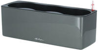 Lechuza 'Cube Glossy Triple', anthrazit highloss, ca. 14 x 40 x H 13,5 cm