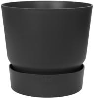 Elho 0462262443300, elho greenville Topf rund 25 cm - lebhaft schwarz