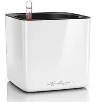 Lechuza 13520, Lechuza Tischgef&auml;&szlig; CUBE Premium 16 - Wei&szlig; Highgloss