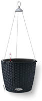 Lechuza Blumenampel NIDO Cottage 28 graphitschwarz, &Oslash; 27 x H 23 cm, Kunststoff,
