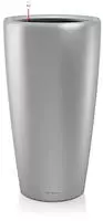 Lechuza 15748, LECHUZA Pflanzgef&auml;&szlig;e RONDO Premium 40 Silber metallic All-in-One