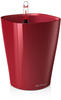 Lechuza Übertopf DELTINI, scarlet rot hochglanz, 15 x 15 x 19 cm, Kunststoff,