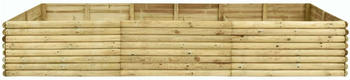 vidaXL Pine wood planter 300 x 150 x 48 cm