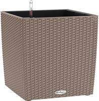 Lechuza 15386, Lechuza Blumentopf Cube Cottage 40 (40 x 40 x 40 cm) (15386) Braun