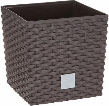 Prosperplast RATO LOW quadratisch inkl. Einsatz ca 7l braun