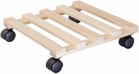 Wagner Pflanzenroller Paletti Buche, mit 4 Doppelrollen in schwarz, ca. 35x35 cm