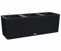 Lechuza Pflanzkasten TRIO Cottage 30 graphit, 100 x 32 x 34 cm, Kunststoff,