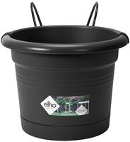 Elho - Blumentopf + Halter Green Basics &Oslash; 20 X 18,5 Cm Lebhaft Schwarz...