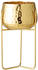 Bloomingville Blumentopf 12,5cm mit Ständer gold