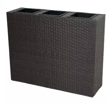 Harms Pflanzk&uuml;bel Kunststoff 100x30x80cm braun