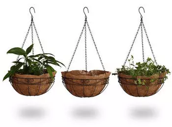 Relaxdays Blumenampel &Oslash;35cm (3er Set)