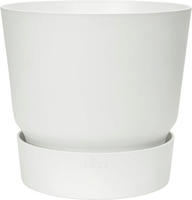 Elho 3031301415000, elho greenville Topf rund 14 cm - weiss